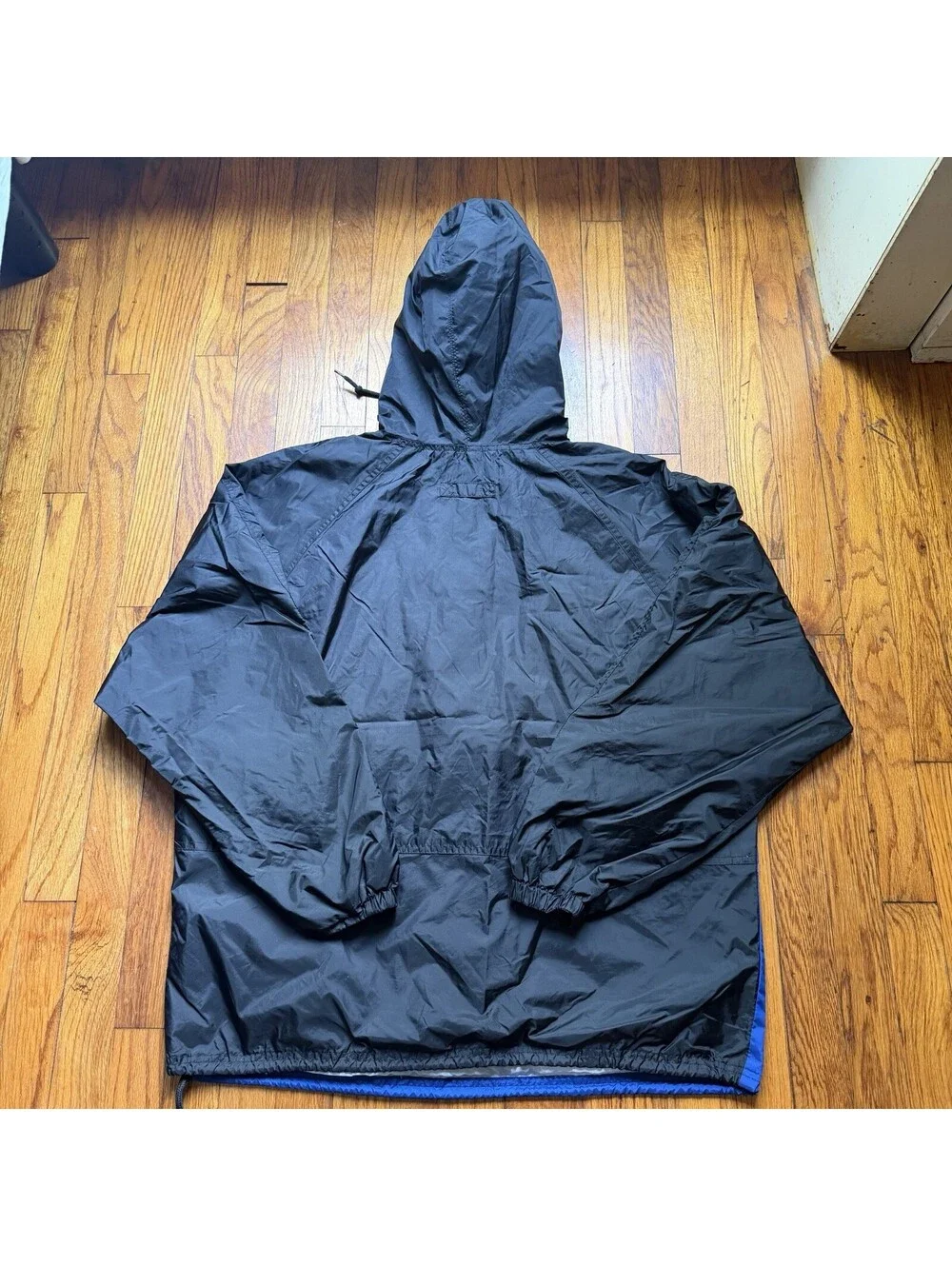 Lockheed Martin Vintage 2XL Windbreaker Anorak Jacket Men’s Blue Black Pullover